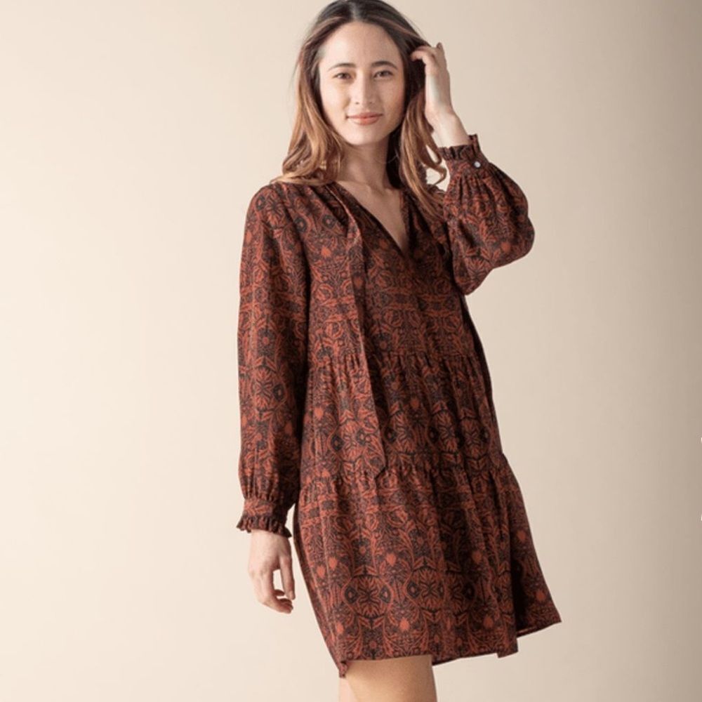 Margaret O’Leary Tiered Mini Dress